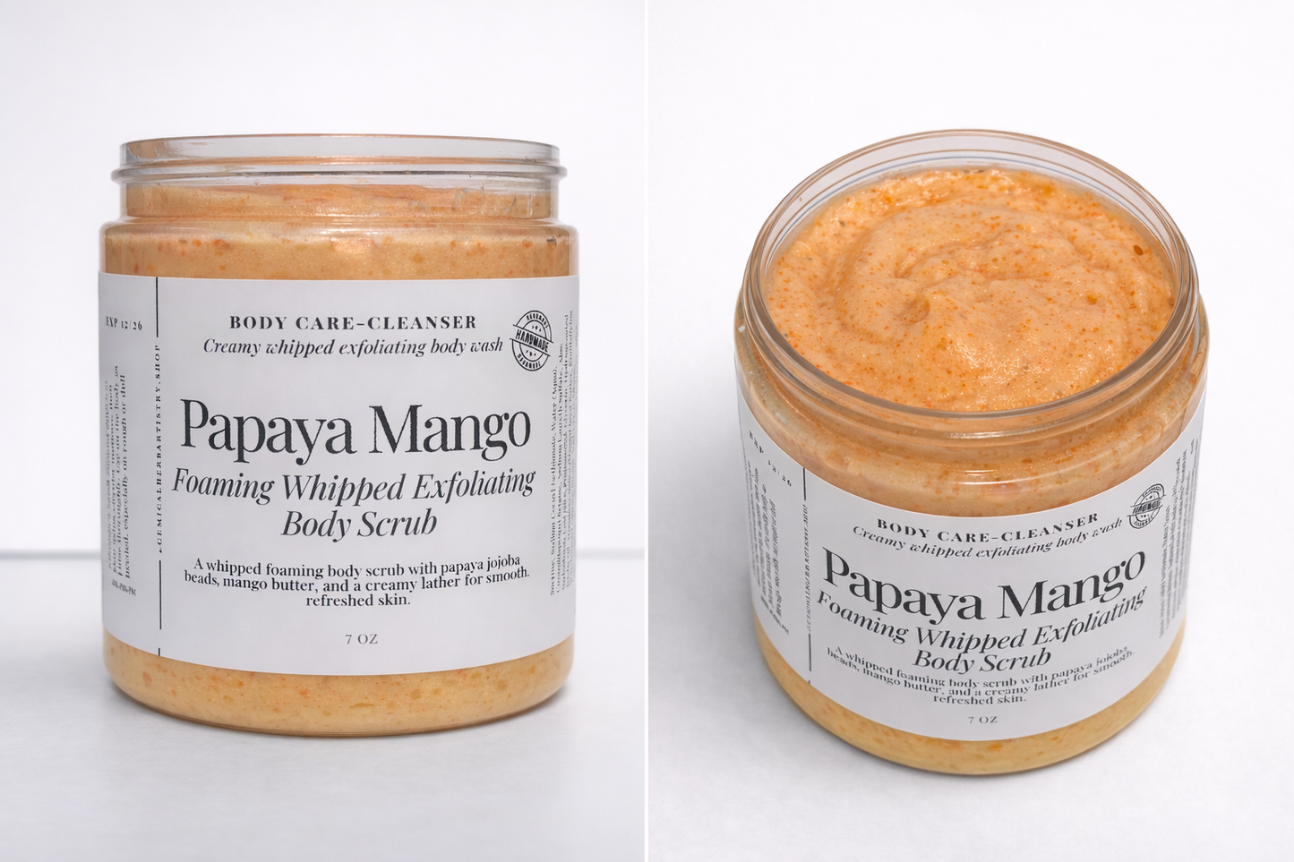 Papaya Mango Whipped Foaming Exfoliating Scrub