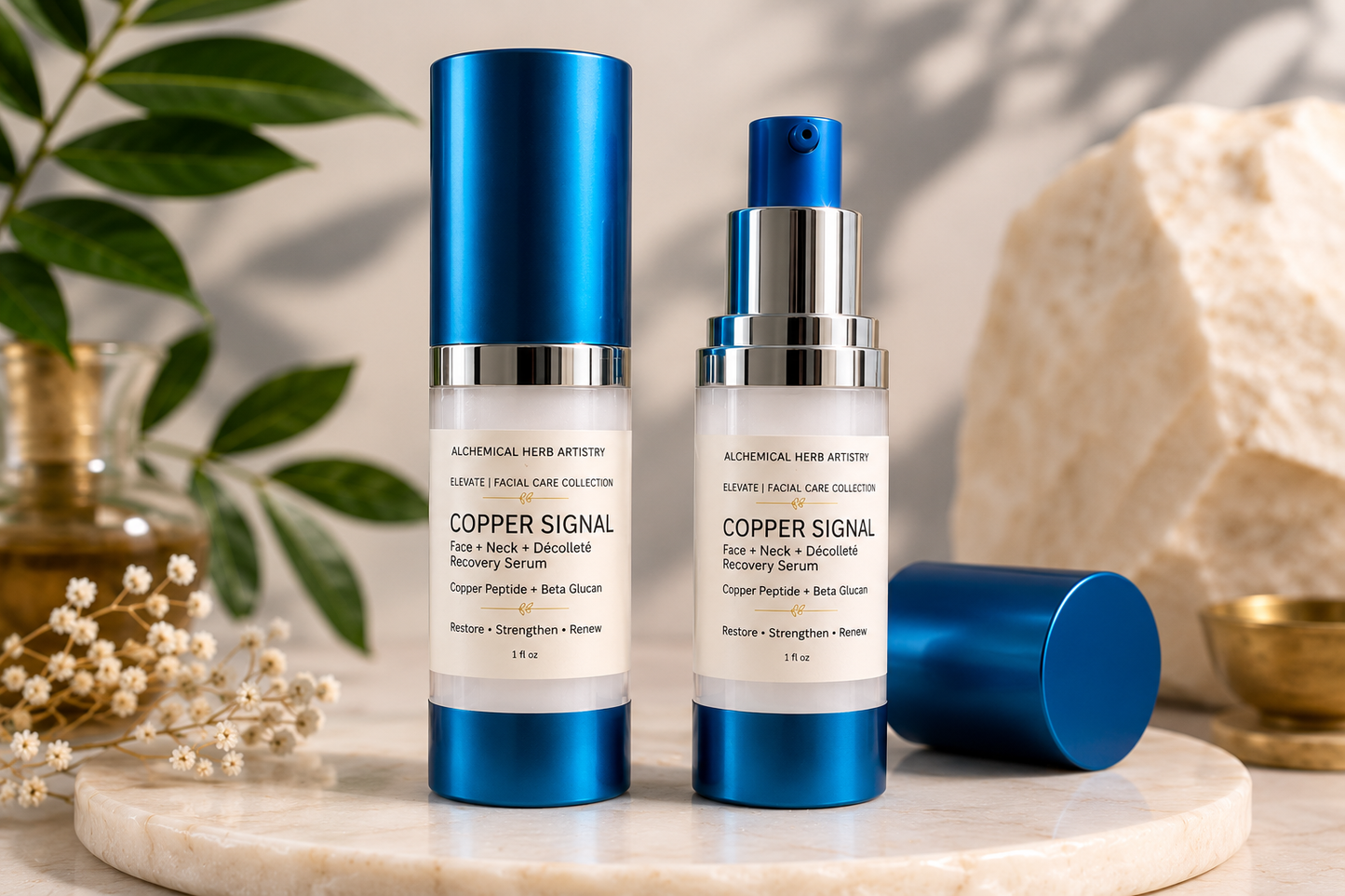 Copper Signal Recovery Serum|Copper Peptide + Beta Glucan (Face+Neck+Décolleté)