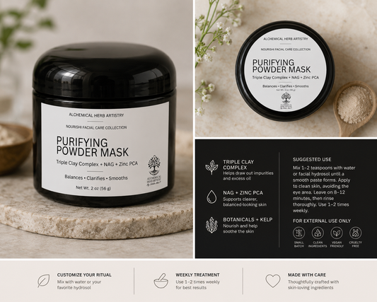Purifying Powder Mask (Triple Clay Complex + NAG + Zinc PCA)