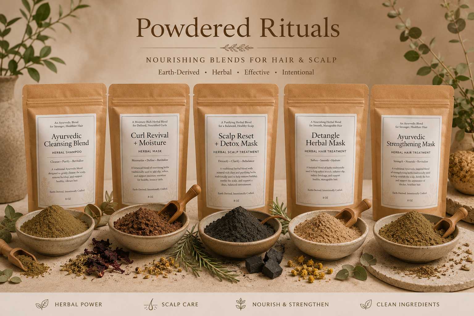 Shampoo Powder+ Hair Mask