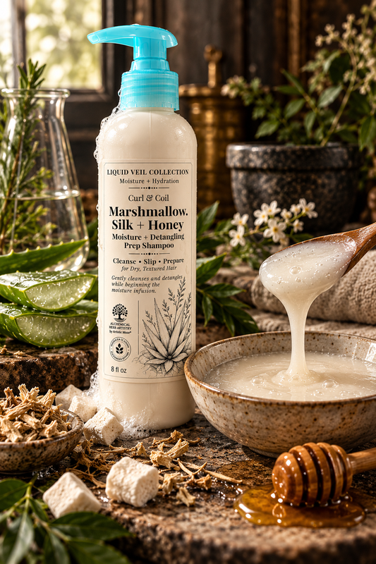 LV01- Marshmallow, Silk + Honey (Moisture + Detangling Prep Shampoo)