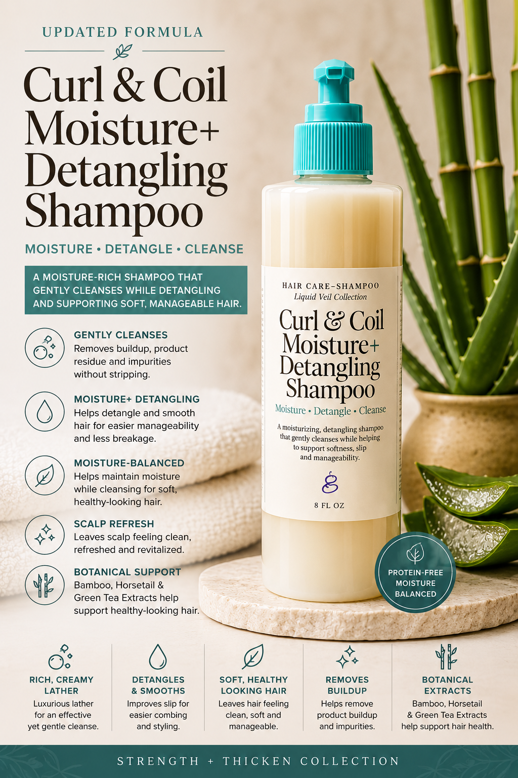 Curl & Coil Moisture+Hydration Shampoo