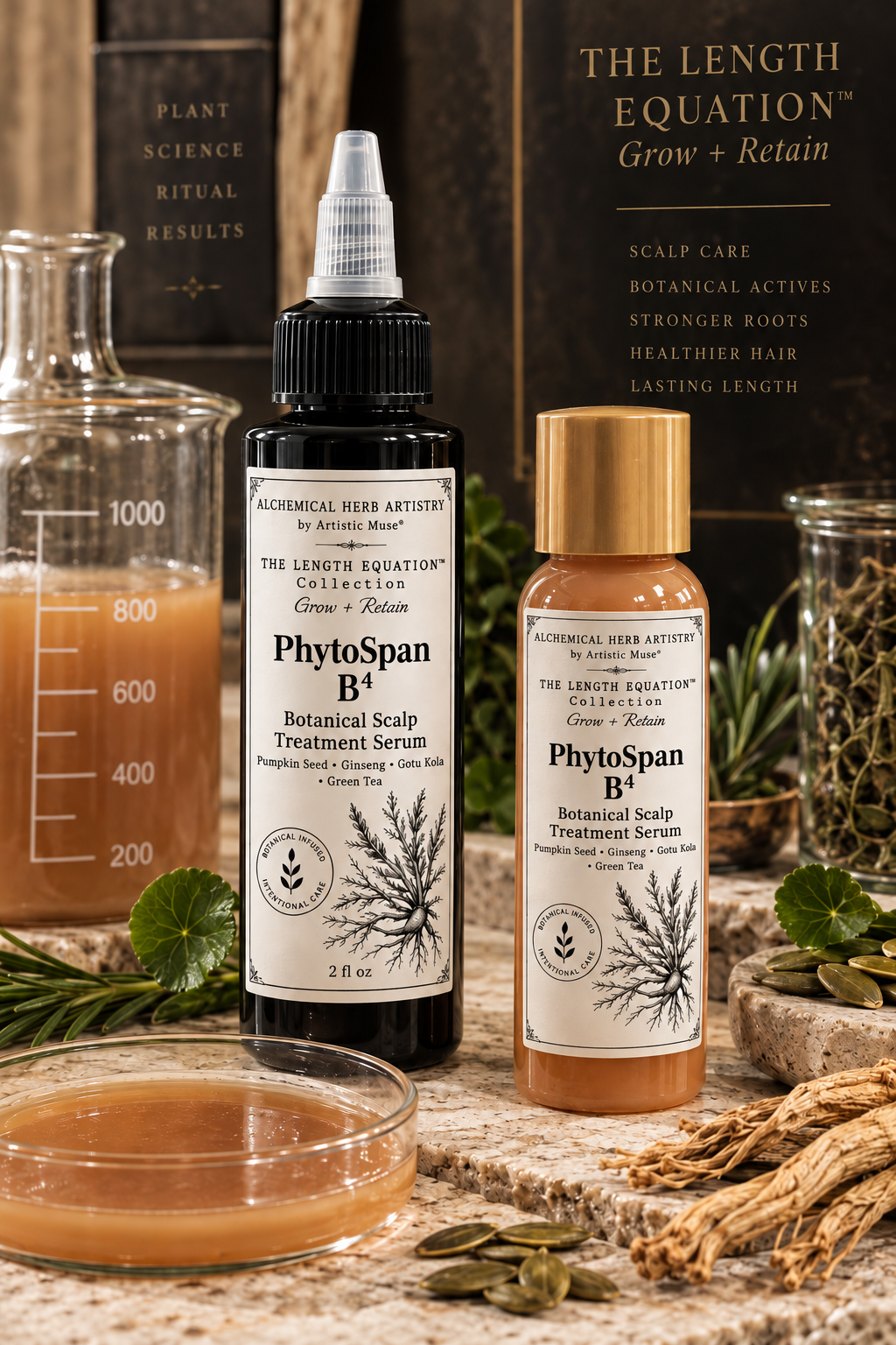 LE04-PhytoSpan B⁴ Botanical Scalp Treatment Serum (Length Retention)