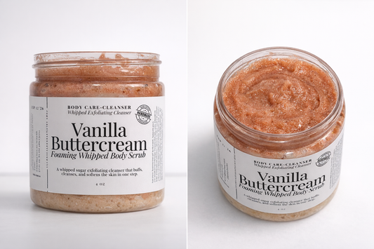 Vanilla Buttercream Whipped Body Scrub (4oz)