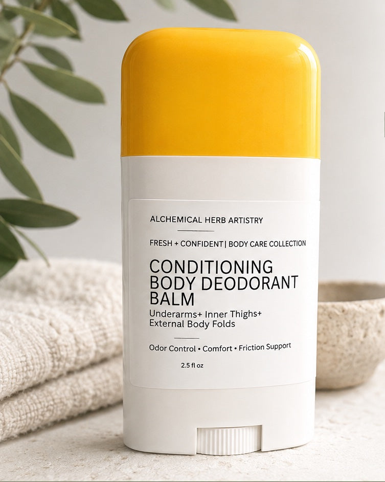 Conditioning Body Deodorant Balm|Odor Control + Skin Comfort (2.5oz)