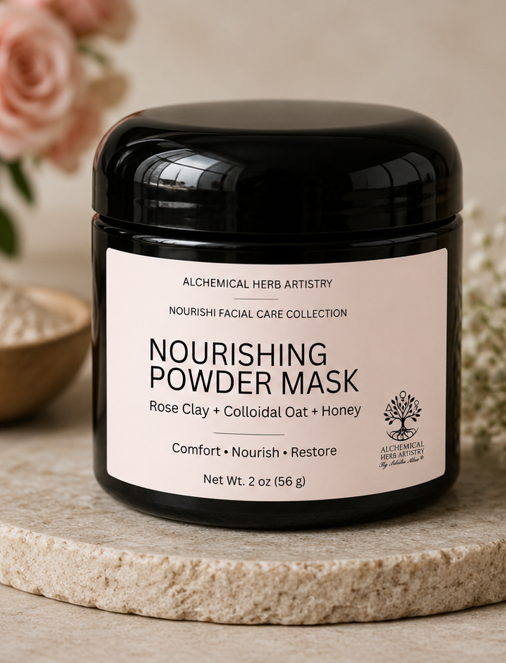 Nourishing Botanical Powder Mask (Rose Clay + Colloidal Oat + Honey)